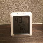 玄関は16.5℃